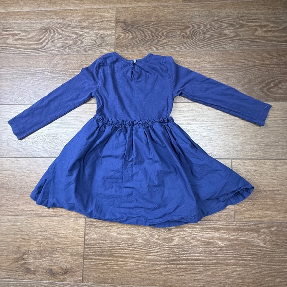 Mini Boden Girls Unicorn Appliqué Dress, Navy, Long Sleeve, Size 4-5 100% Cotton - Picture 12 of 12